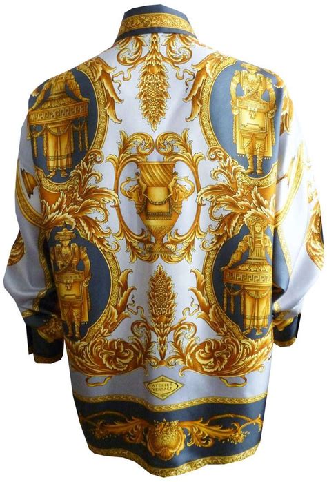 history of versace silk shirts|vintage Versace men's shirts.